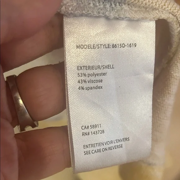 Tribal Jeans Lightweight Soft Open Front Striped Oversized Long Cardigan Sweater - Picture 4 of 6